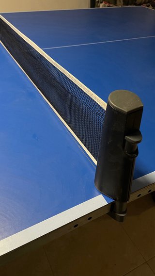 Mesa de ping pong azul del Decathlon