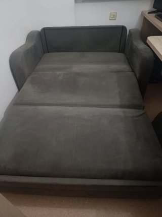 Sofá Cama Gris Tela