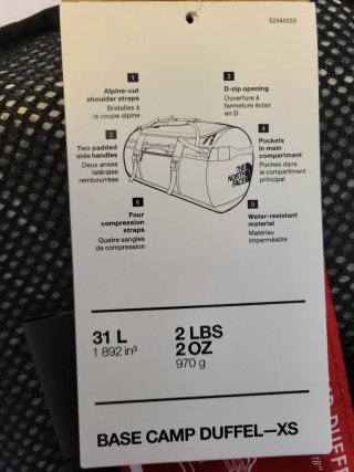 The North Face Base Camp Duffel XS 31L Negra