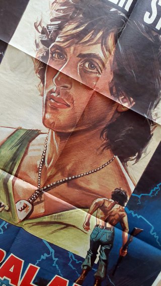 x2 Carteles cine original Rambo 1 y 2