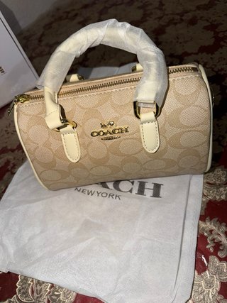 Bolso Coach Mini Rowan Satchel Lona Signature
