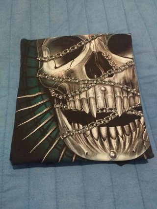 Camiseta Rock Eagle Calavera Cadena