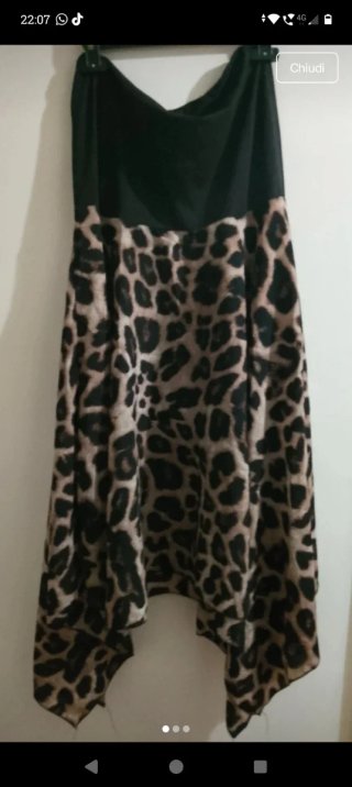 Vestito donna fantasia leopardata