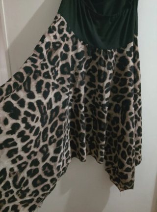 Vestito donna fantasia leopardata
