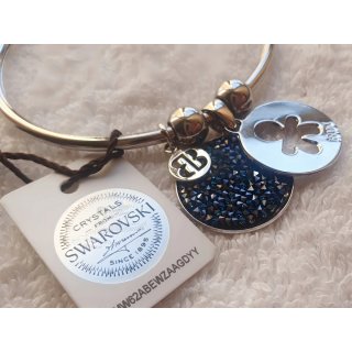 Bracciale Boccadamo con cristalli Swarovski blu