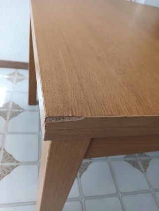 Mesa de comedor extensible madera 90x90