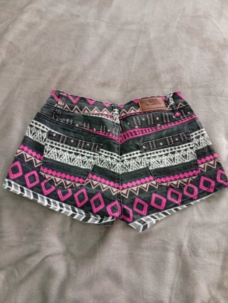 Shorts con estampado étnico/boho