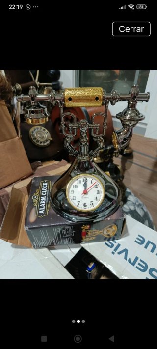 Reloj Teléfono Antiguo Decorativo