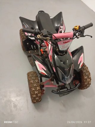 Mini Quad 49cc Jumpy Nitro Negro/Rosa