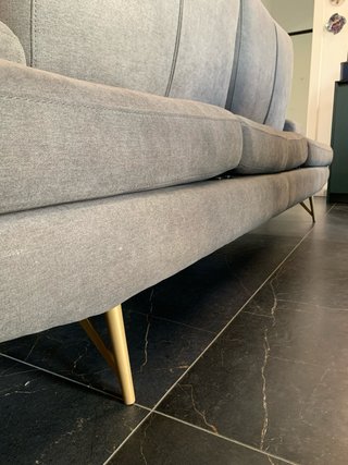 Bellissimo divano 4 posti Cuborosso grigio tessuto