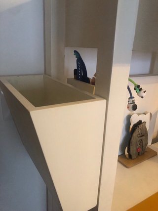 Estantería Colonial Blanca con Escritorio