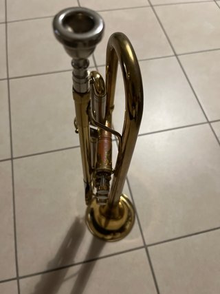 Tromba vintage dorata