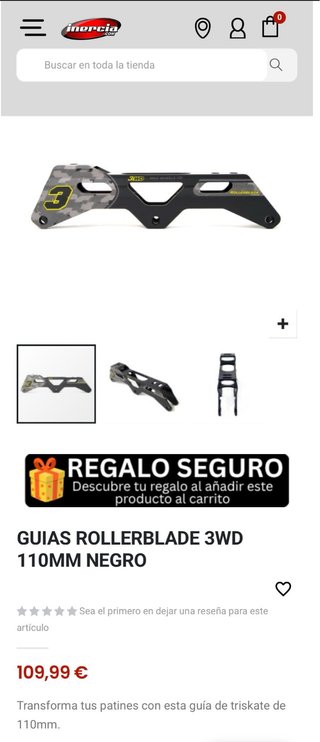 Patines. Guías Rollerblade 3x110