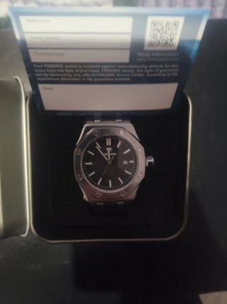 Reloj Deportivo Frederic Hombre Negro/Plata
