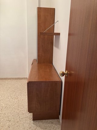Mueble TV madera y cristal