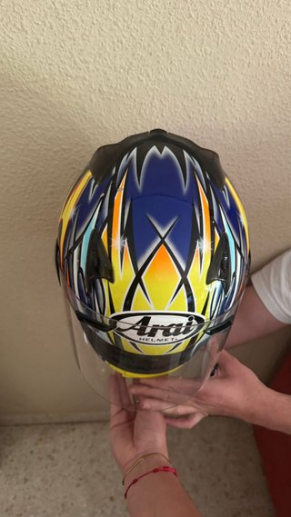 Casco Moto Arai Diseño Llamas talla XS