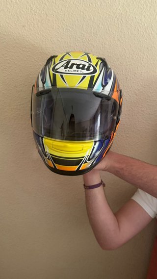 Casco Moto Arai Diseño Llamas talla XS
