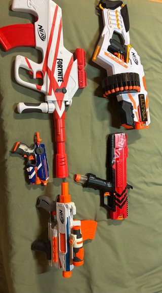 Lote 5 Pistolas Nerf