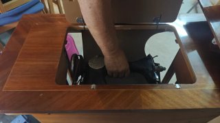 Máquina de coser antigua Alfa