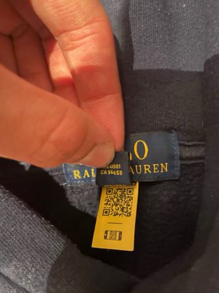 Sudadera Polo Ralph Lauren Azul Talla XS