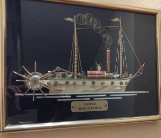 Lote de cuadros de  Barcos a  Vapor