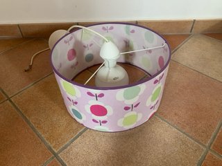 Lámpara Techo Infantil Flores Lila