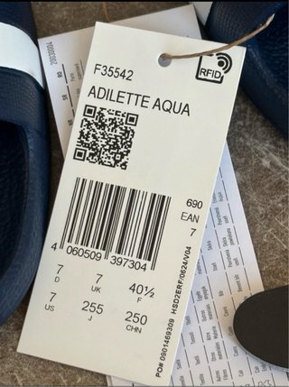 Adidas Adilette Aqua Tg 40 1/2 nuove