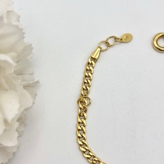 Pulsera de oro 18kt con circonitas