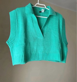 Chaleco H&M Verde Talla S