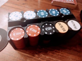 Set de Póker Texas Hold'em con Fichas y Tapete