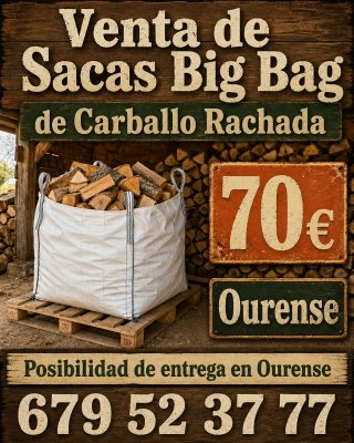 Leña de Carballo Rachada - Ourense