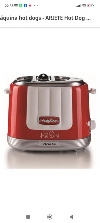 Máquina Hot Dog Ariete Party Time