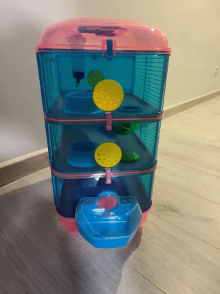 Jaula para hámster de 3 niveles