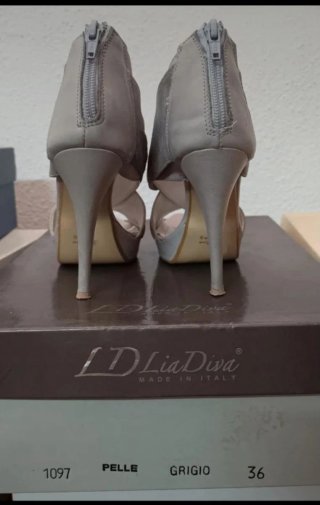Scarpe con tacco donna /grigie