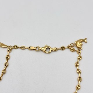 Tobillera pulsera de oro 18kt