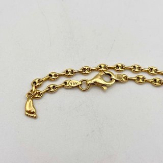 Tobillera pulsera de oro 18kt
