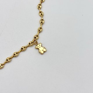 Tobillera pulsera de oro 18kt