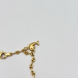 Tobillera pulsera de oro 18kt