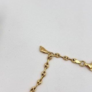 Tobillera pulsera de oro 18kt