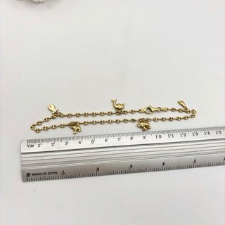 Tobillera pulsera de oro 18kt