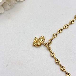 Tobillera pulsera de oro 18kt