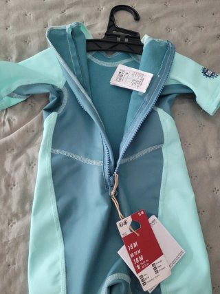 Neopreno Bebé Kloupi UPF50+ Verde Nabaiji. T 18M