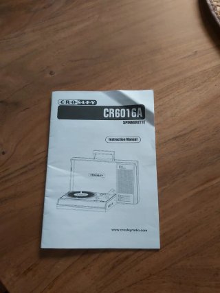 Tocadiscos Crosley Azul y Plateado