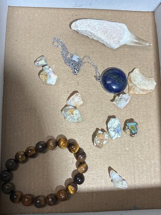 Lote de 9 minerales sin pulir