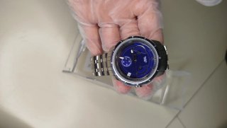 Swatch Irony Retrograde YRS400G Blu Marino NUOVO