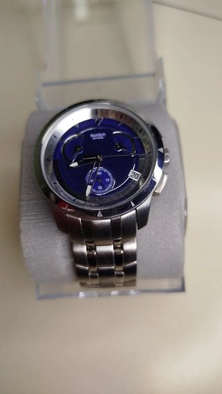 Swatch Irony Retrograde YRS400G Blu Marino NUOVO