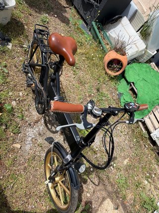 Bicicleta Eléctrica Plegable Rodarts Negra