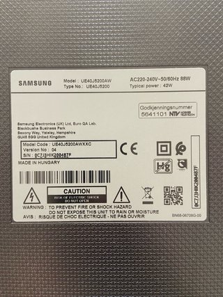 Samsung Smart TV 40 Negra