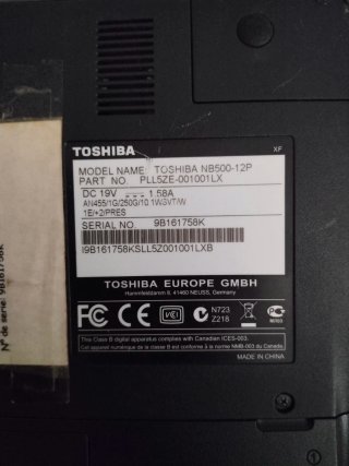 Portátil Toshiba 2.0