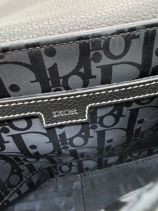 Bolso Saddle Dior Negro Piel